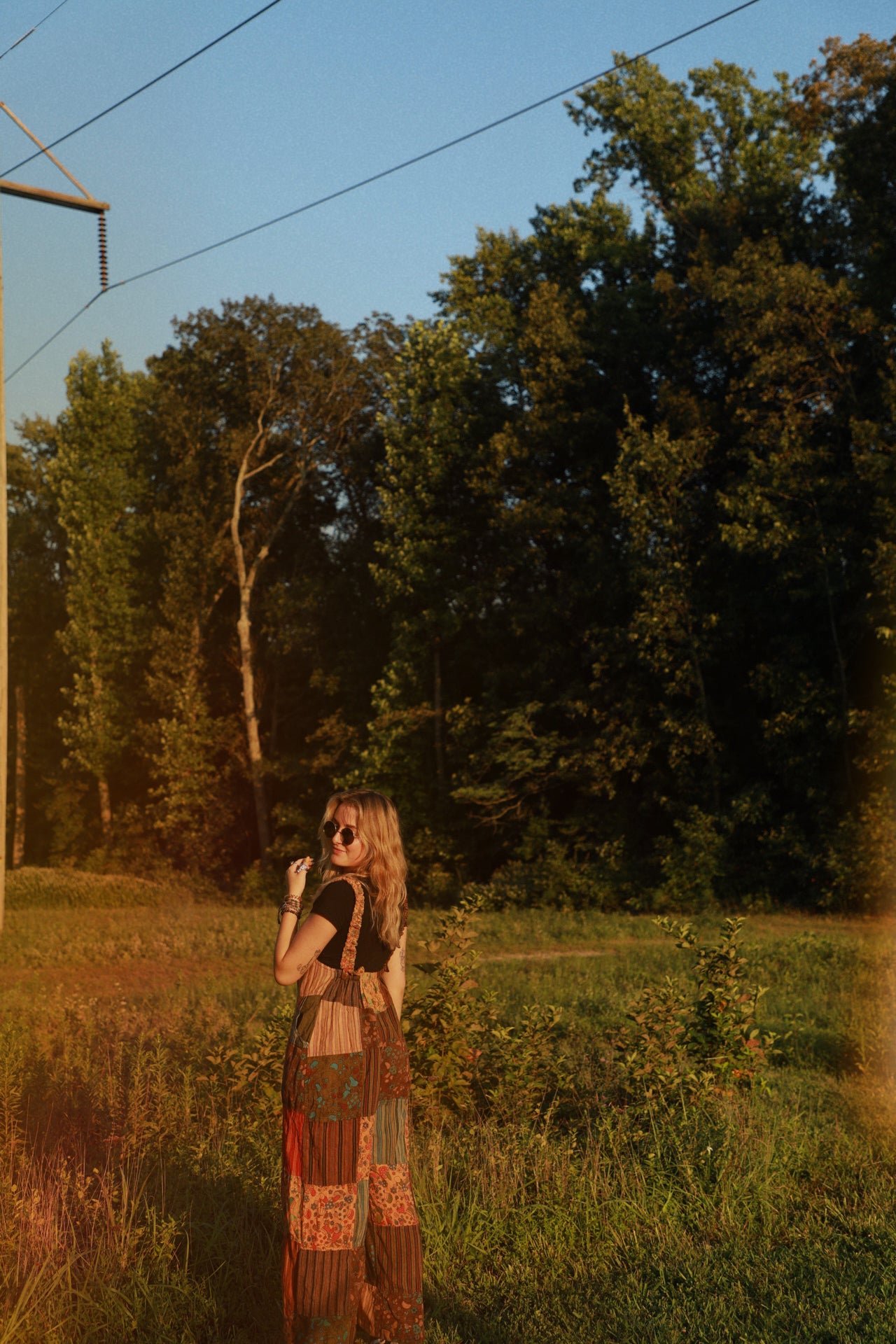 Shroom Striped Overalls